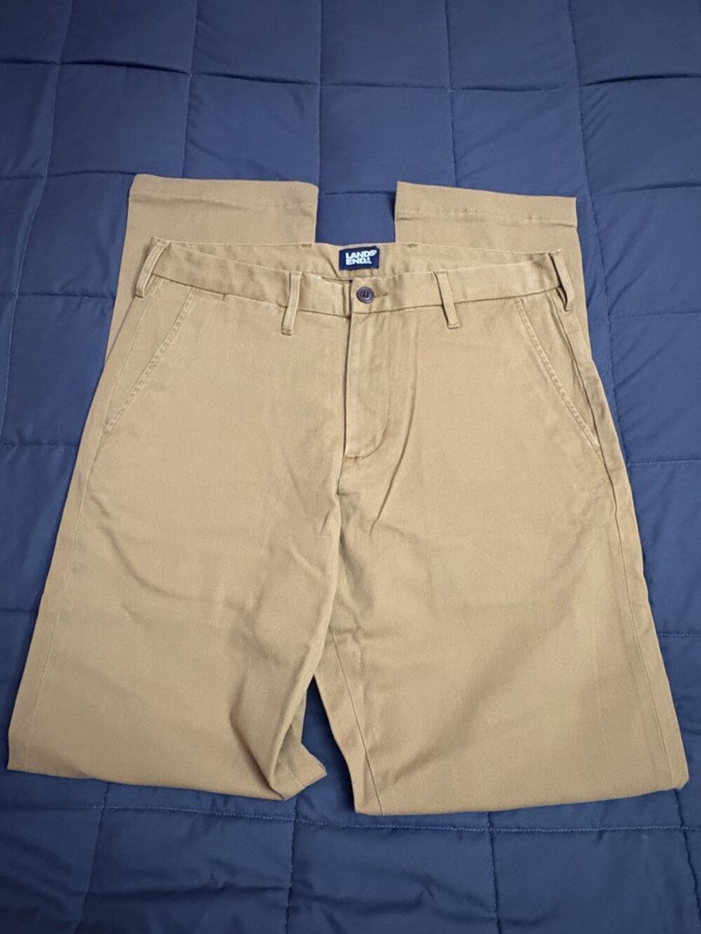 Lands End Straight Fit Comfort Knockabout Chino Pants - Size: 36 x 31 - NIP